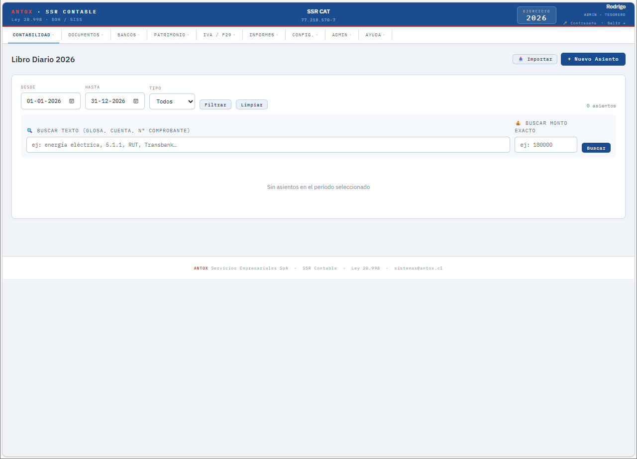 Libro Diario — SSR Contable